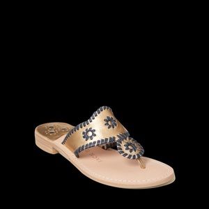 Black and Gold Heritage Jack Rogers